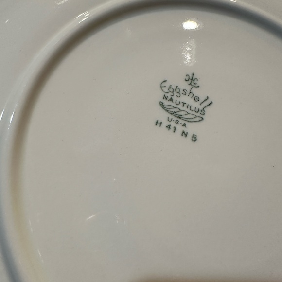Eggshell Nautilus China by Homer Laughlin 18 items,vintage 1930’s, made in USA - Picture 12 of 12
